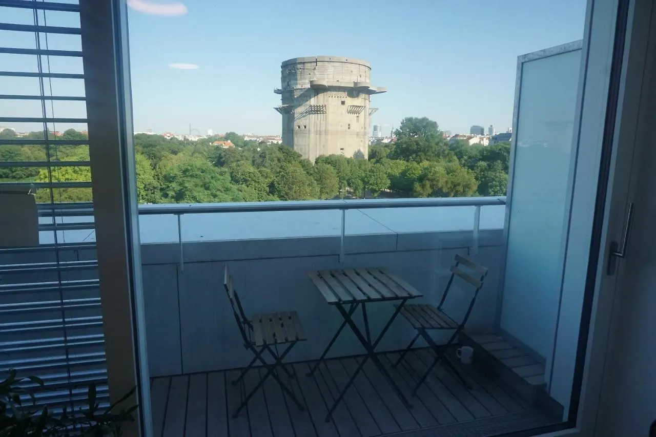 Apartment Augartenblick Penthaus 17 - Blick zum Riesenrad Wien