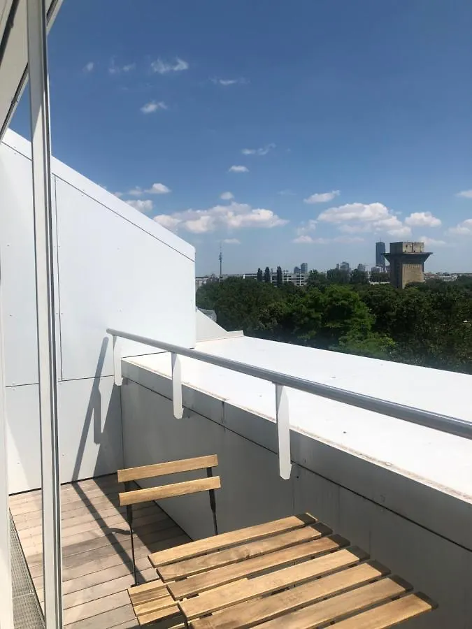 Augartenblick Penthaus 17 - Blick zum Riesenrad Wien Apartment