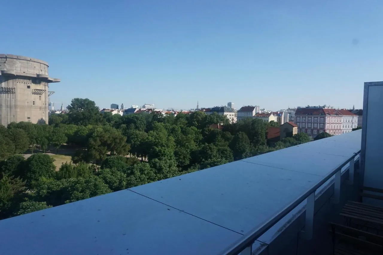 Augartenblick Penthaus 17 - Blick zum Riesenrad Wien 0*,
